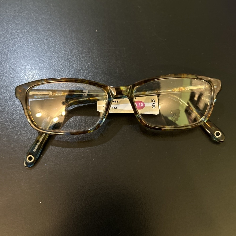 7 For All Mankind Eyeglass Frames Channel Lapis 50-16-142 Frames Only